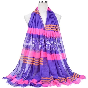 New style fashion  Christmas deer print scarf