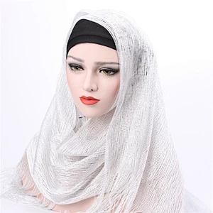 2018 Latest Design Dubai Ladies Plain Scarf Muslim Hijab