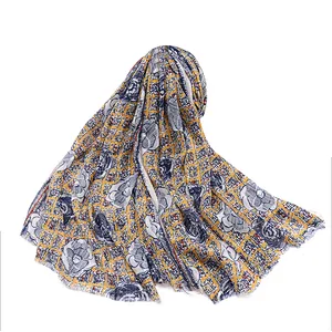 New national style handmade scarf spring and summer cotton and linen silk scarves beach towel women scarf