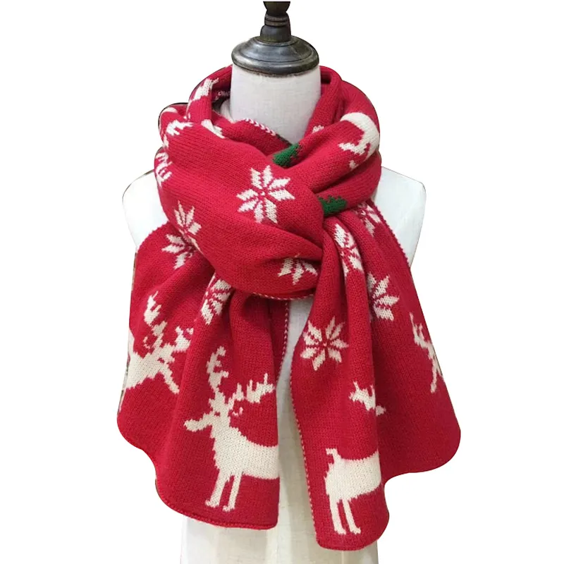 Christmas autumn and winter new warm scarf knitted  students neck shawls