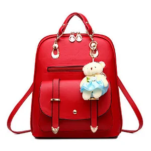 Custom Fashion Handbag Young Women PU Leather Backpack