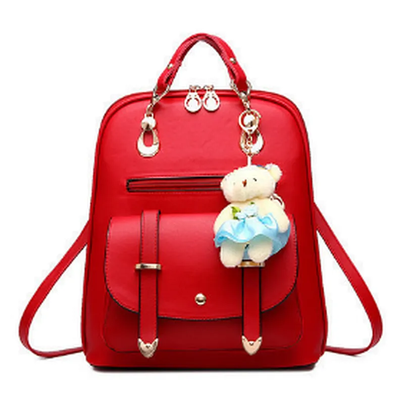 Custom Fashion Handbag Young Women PU Leather Backpack
