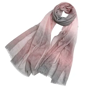 Summer gradient scarf for vacation sunscreen shawl Muslim turban scarf