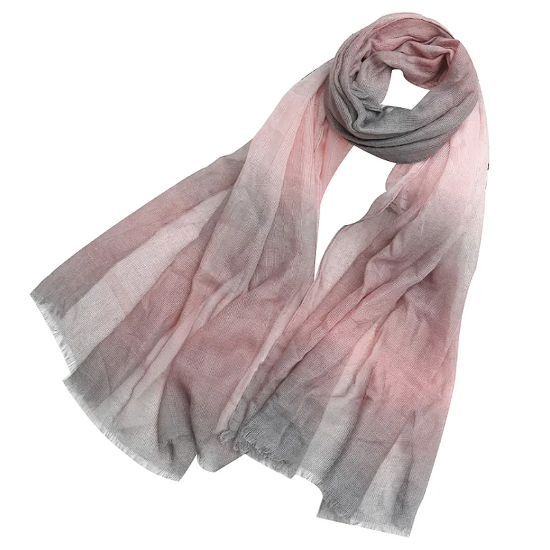 Summer gradient scarf for vacation sunscreen shawl Muslim turban scarf