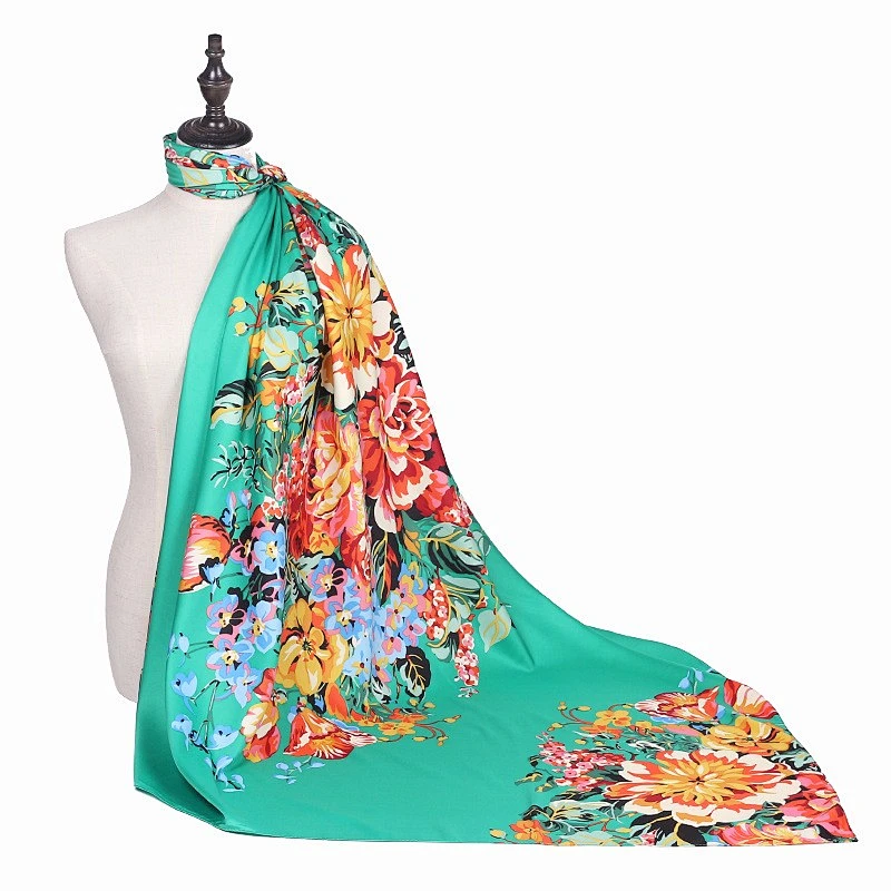 2019 New Fashion Custom Printed Silk Head Scarves