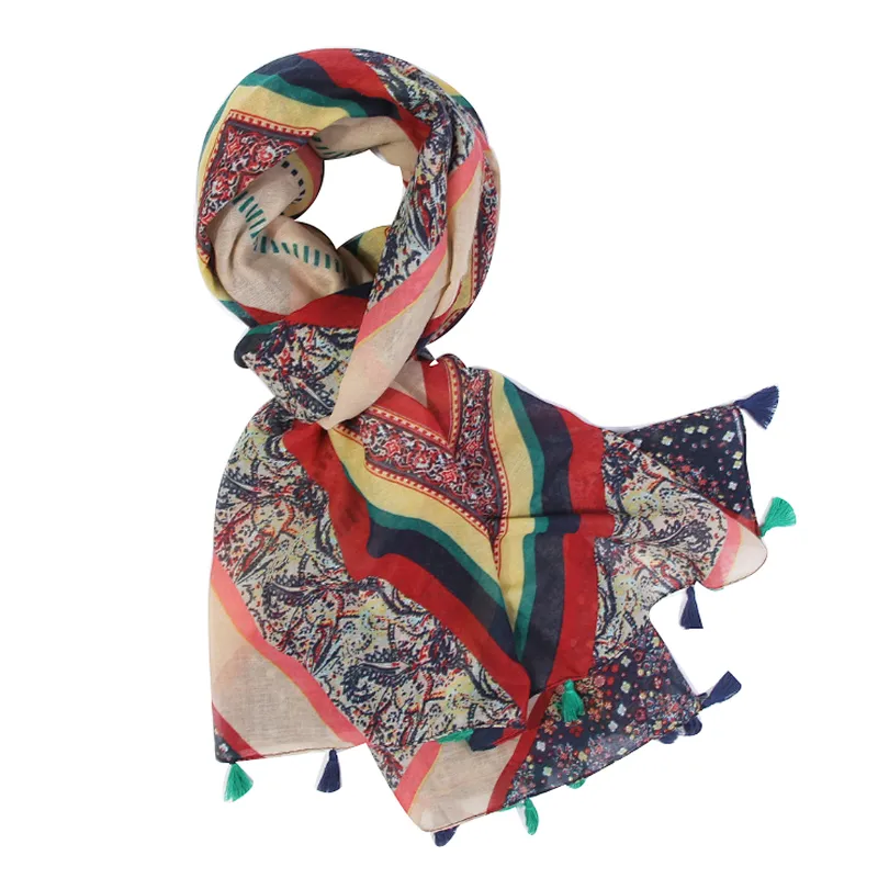 Leisure and artistic style fashion Vintage twilled scarf