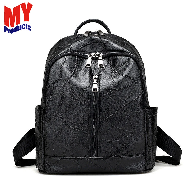 Factory Wholesale Personalized Women PU Leather Tote Bag Ladies Backpack