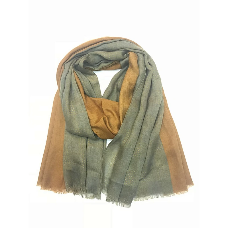 Wonderful Woman satin embroidered scarf