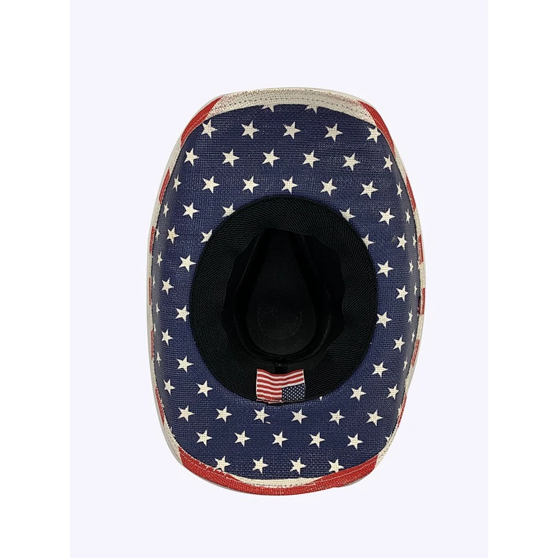 Custom Pattern Cowboy Straw Hat Classic Sunshade Straw Hat