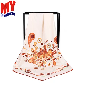 Magnetic neck cowls scarf satin silk pashmina sharqiaa scarf for ladies