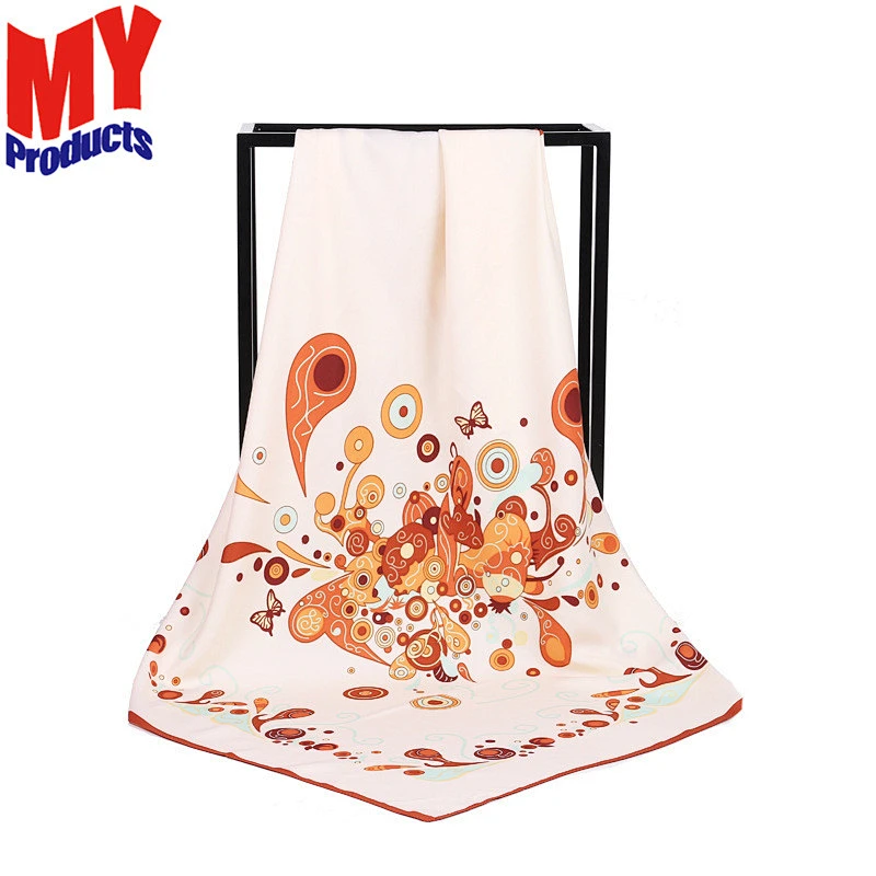 Magnetic neck cowls scarf satin silk pashmina sharqiaa scarf for ladies