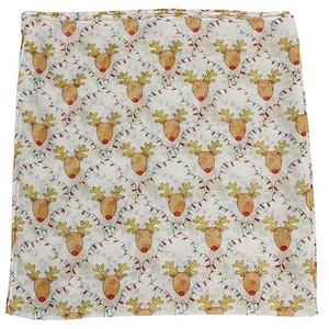 New Christmas cartoon printed scarf with animal fawn knitted shawl scarf
