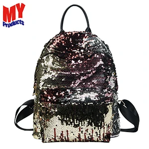 Wholesale Stylish Shining Sequin Backpack For Young Ladies