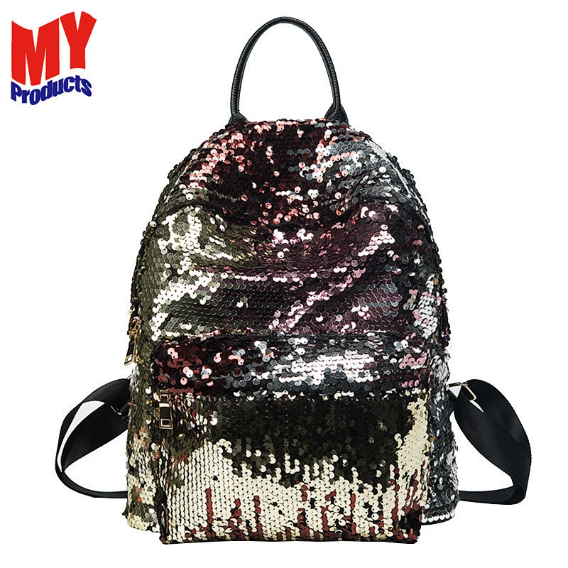 Wholesale Stylish Shining Sequin Backpack For Young Ladies