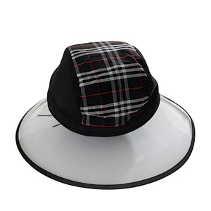 2019 New Style Fabric Splicing Transparent Bucket Hat