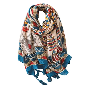 Spring and autumn fashion beach towel printed scarf