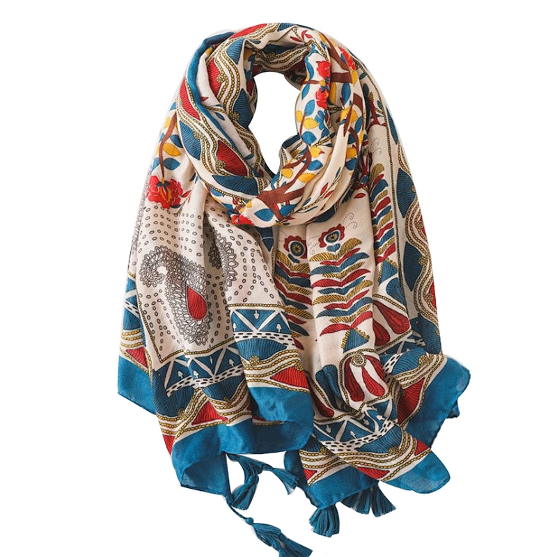 Spring and autumn fashion beach towel printed scarf