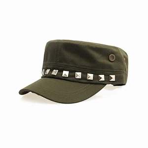 Wholesale professional High Quality Army Green Man Cap Round Hat With Embroidery LOGO