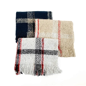 Autumn and winter new style large plaid scarf lady warm scarf