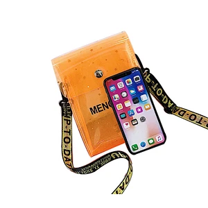 2019 Jelly transparent pvc shoulder bags women candy color handbag crossbody bag