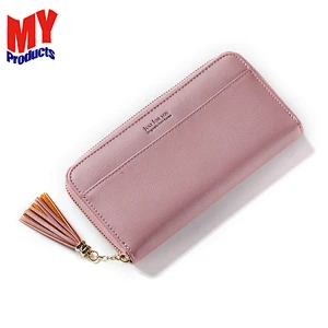 yiwu bag factory pu leather ladies card holder wallets leather woman