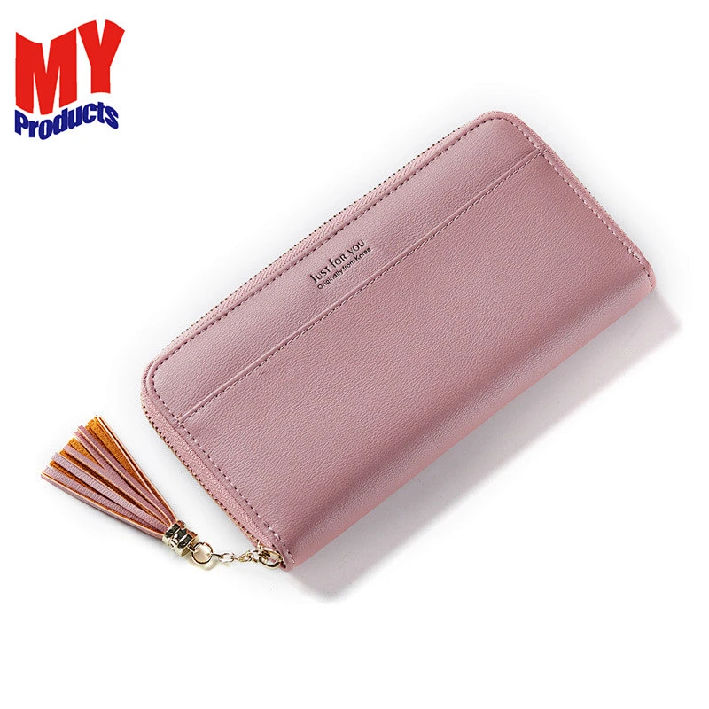 yiwu bag factory pu leather ladies card holder wallets leather woman