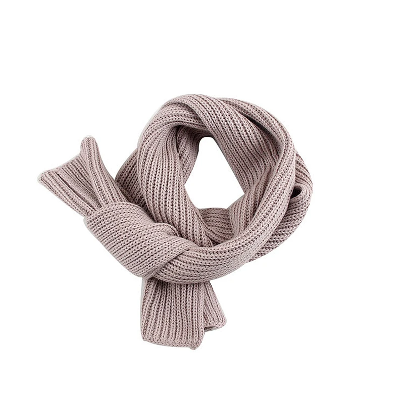 Fashion children pure color scarf kids winter warm scarf