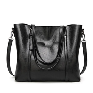 China Manufacturer Litchi Texture PU Leather Handbag Ladies Bag