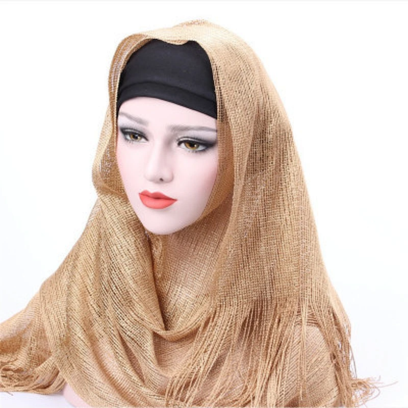 2018 Latest Design Dubai Ladies Plain Scarf Muslim Hijab