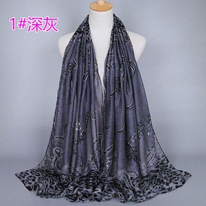 High quality cotton scarf shawl fashion trend woman embroidery scarf design