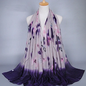 Viscose cotton shawl handmade wool shawl pashmina cotton hijab scarf