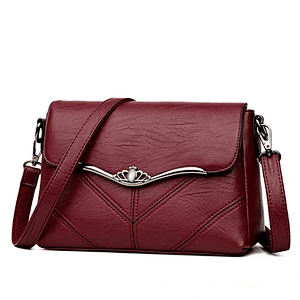 Online shopping wholesale luxury high quality pu leather women shoulder bag promotion
