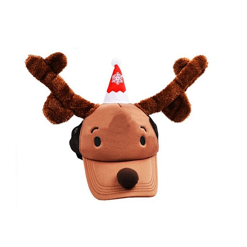 Hot sale funny baseball christmas party hats reindeer christmas baseball cap