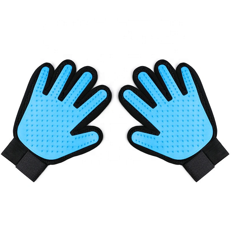 Pet Grooming Gloves Massage Tool Hair Remover Dog Cat Cleaning Brush Magic Glove