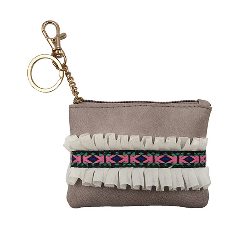 Wholesale Pretty Small Pouch Daily Zipper Coin Purse PU Leather For Girls