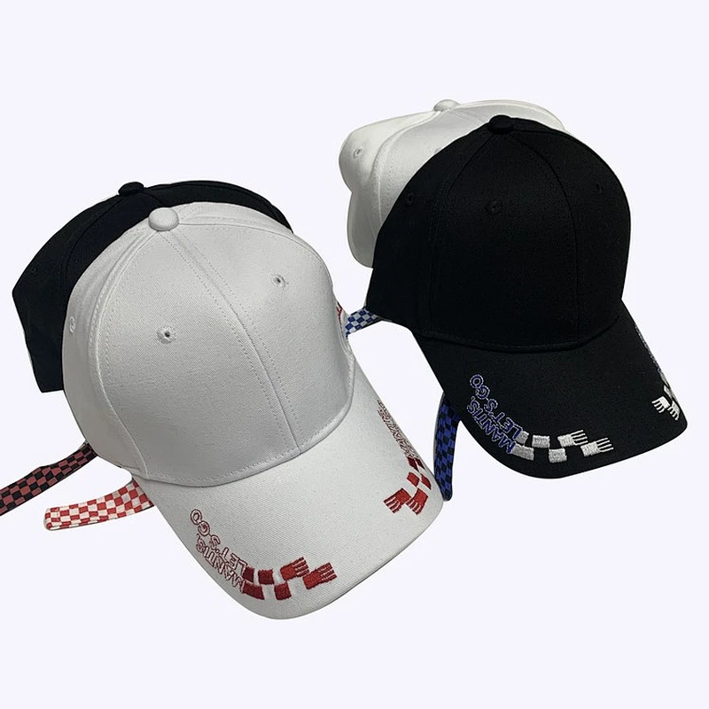 New Styler Embroidery Characteristic Grid Baseball Cap