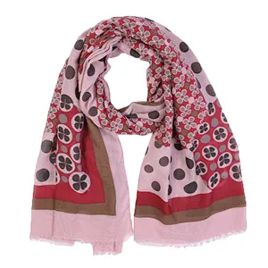 Retro style fashion circles printed scarf