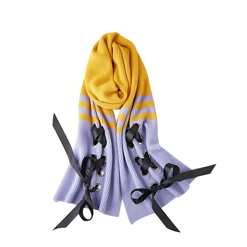 Ladies autumn and winter long  thickened wool scarf shawl