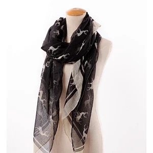 New christmas deer printed animal scarf sunscreen beach woman's shawl scarf