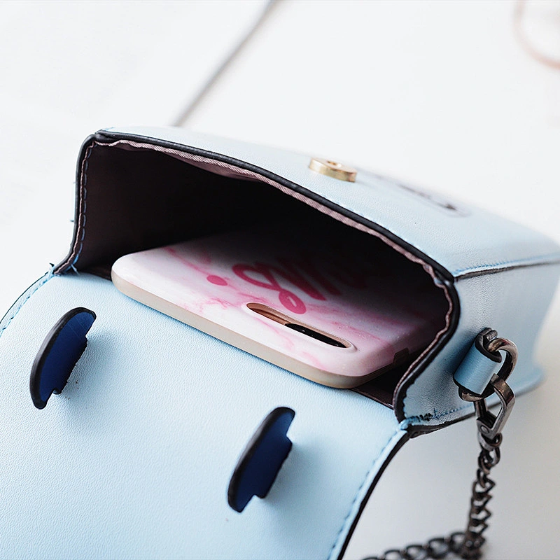 New Leather Girls' Fashion Mini Small Leather Messenger Bag Shoulder Bag Mini Carton Bag