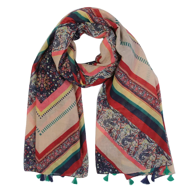 Leisure and artistic style fashion Vintage twilled scarf