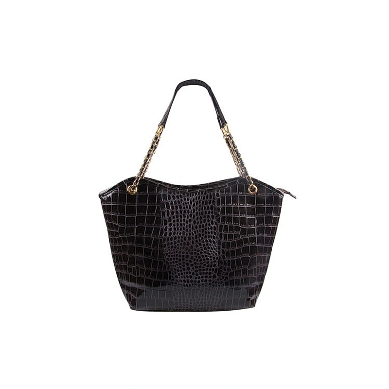 Fashion Design Crocodile Grain Women Shoulder Tote Bag Handbag