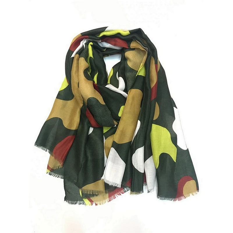 Leisure and artistic style polyester and signature cotton fashion women's infinity Scarf