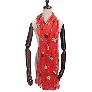 New style Christmas with encrypted penguin scarf for children