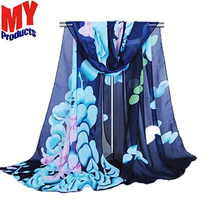 Dragonfly design silk scarf cotton hijab cotton scarf