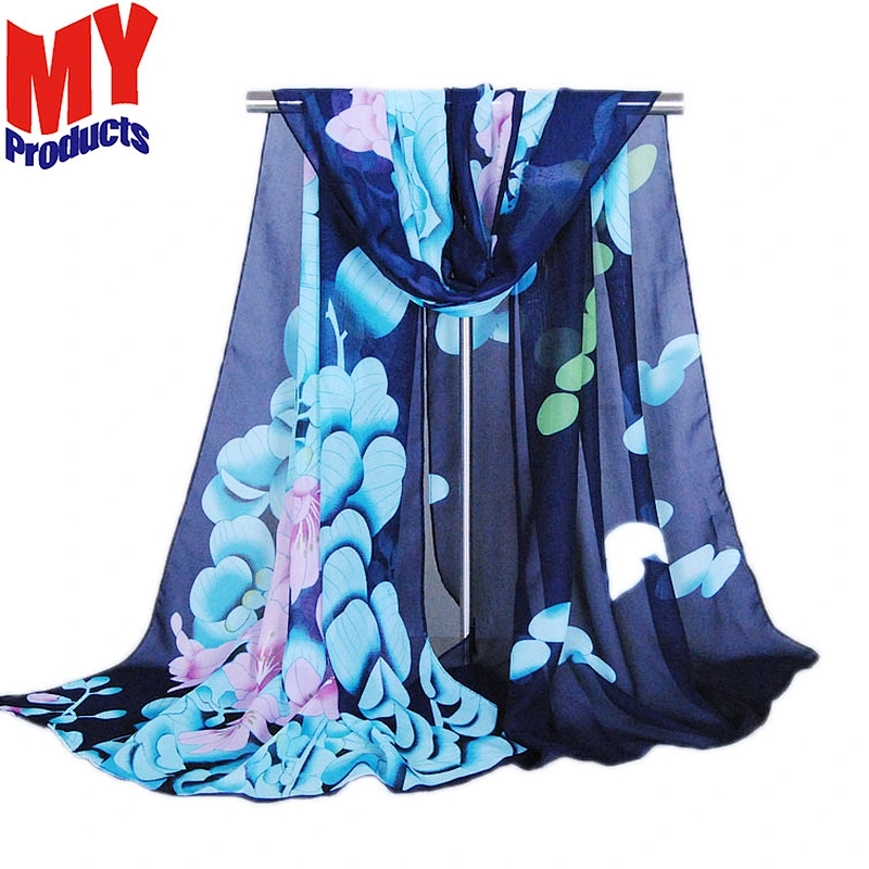 Dragonfly design silk scarf cotton hijab cotton scarf