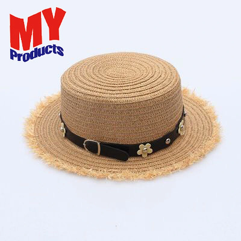 Fashion Girl Lady Beach Sun Visor Hat Foldable Roll Up Wide Brim Straw Hat Wholesale Hats