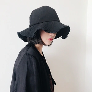 Ningbo Whole Black 2018 Wide Big Brim Women Girls Hat Summer Cotton Hat Dress Panama Hats For Women Ladies Sun Beach Caps