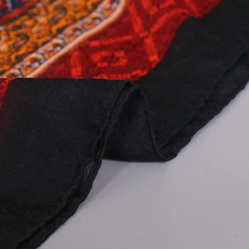 New Design Arab Scarf Silk Scarf With Chain Pattern Fancy Scarf
