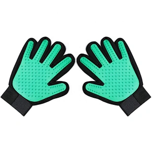 Pet Grooming Gloves Massage Tool Hair Remover Dog Cat Cleaning Brush Magic Glove
